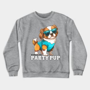 Number 1 Party Pup Crewneck Sweatshirt